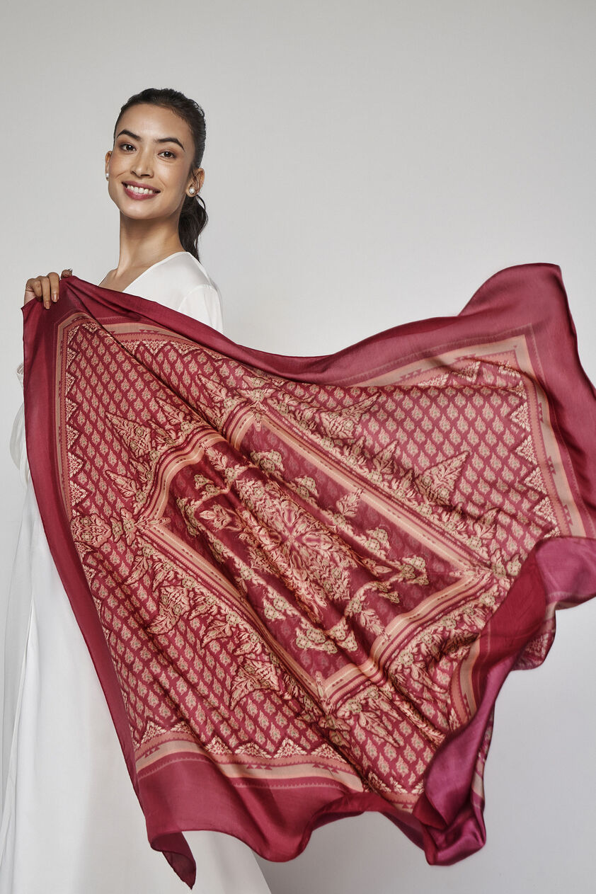 Melinoe Scarf - Wine, Wine, image 3