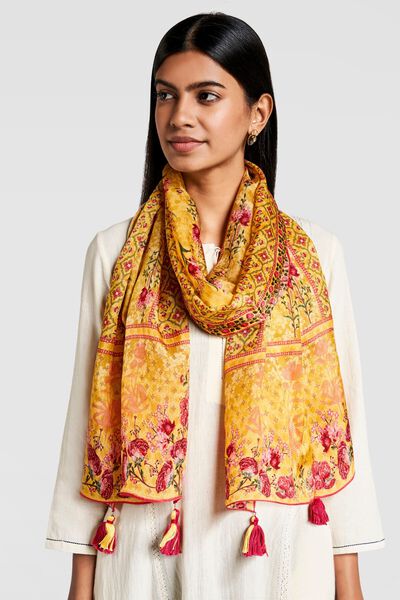 Malika Stole - Yellow