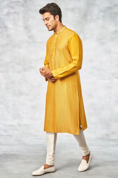 Kairabh Kurta - Mustard 