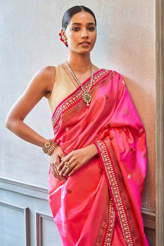 4 - Naseen Saree Set - Pink, image 4