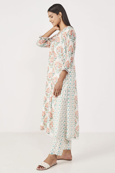 Alvia Kurta Set - Natural