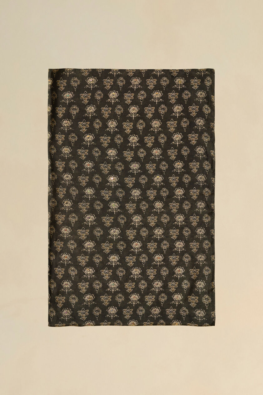 Apramiti Sequin Saree - Green, Green, image 7