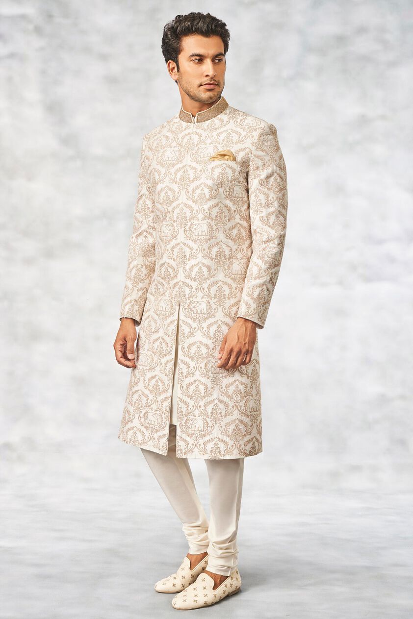 3 - Balaj Sherwani – White, image 3