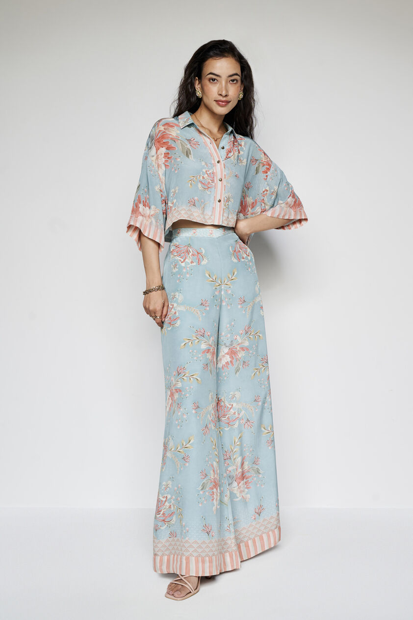 Elia Coord Set - Powder Blue, Powder Blue, image 2