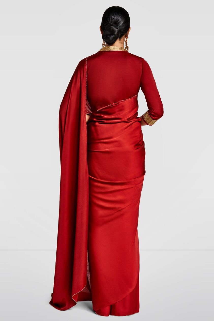 2 - Satin Saree, image 2