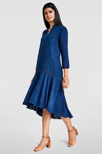 3 - Bonnie Dress in Indigo, image 3