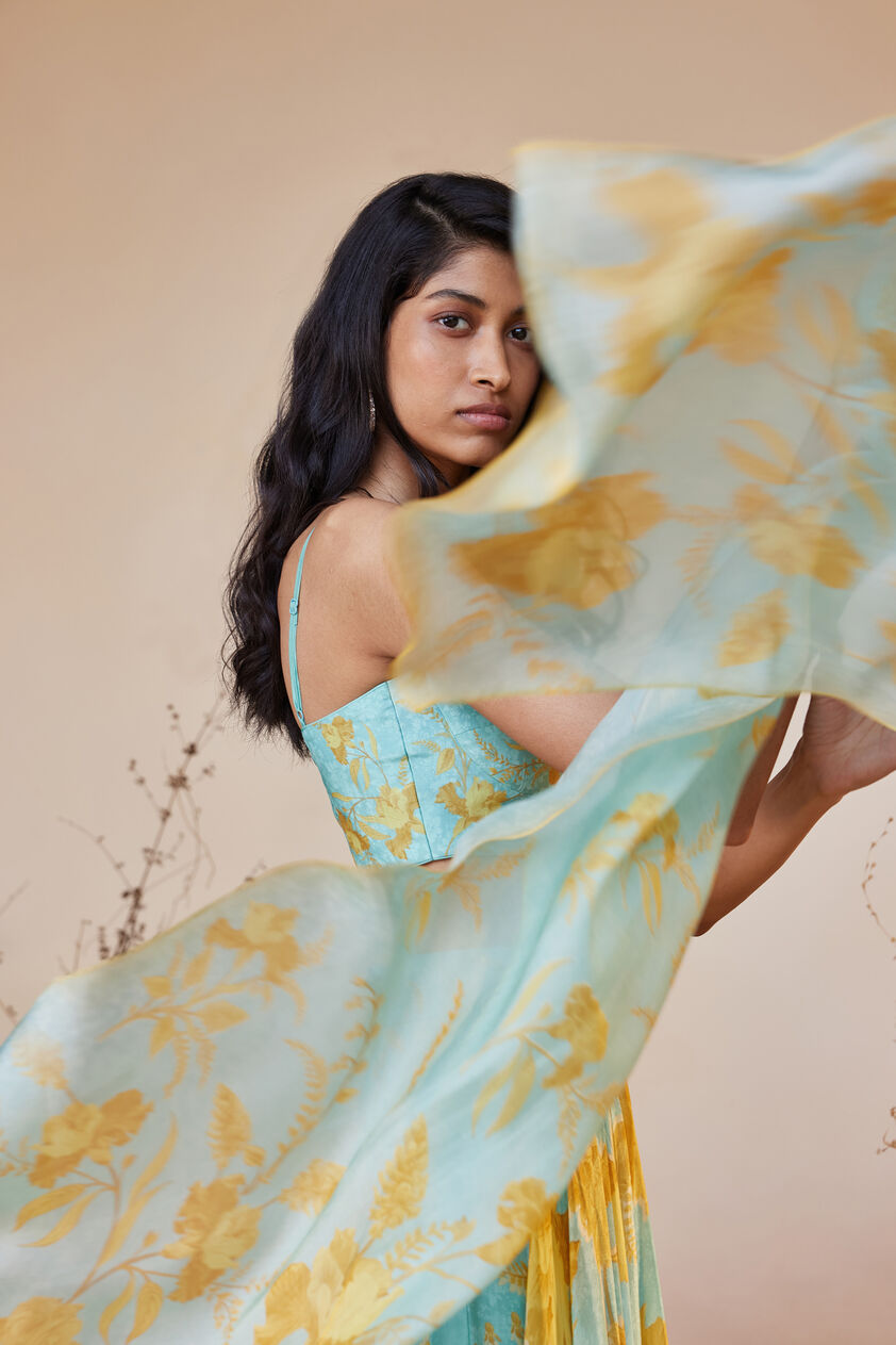 Sama Dupatta - Aqua, Aqua, image 1