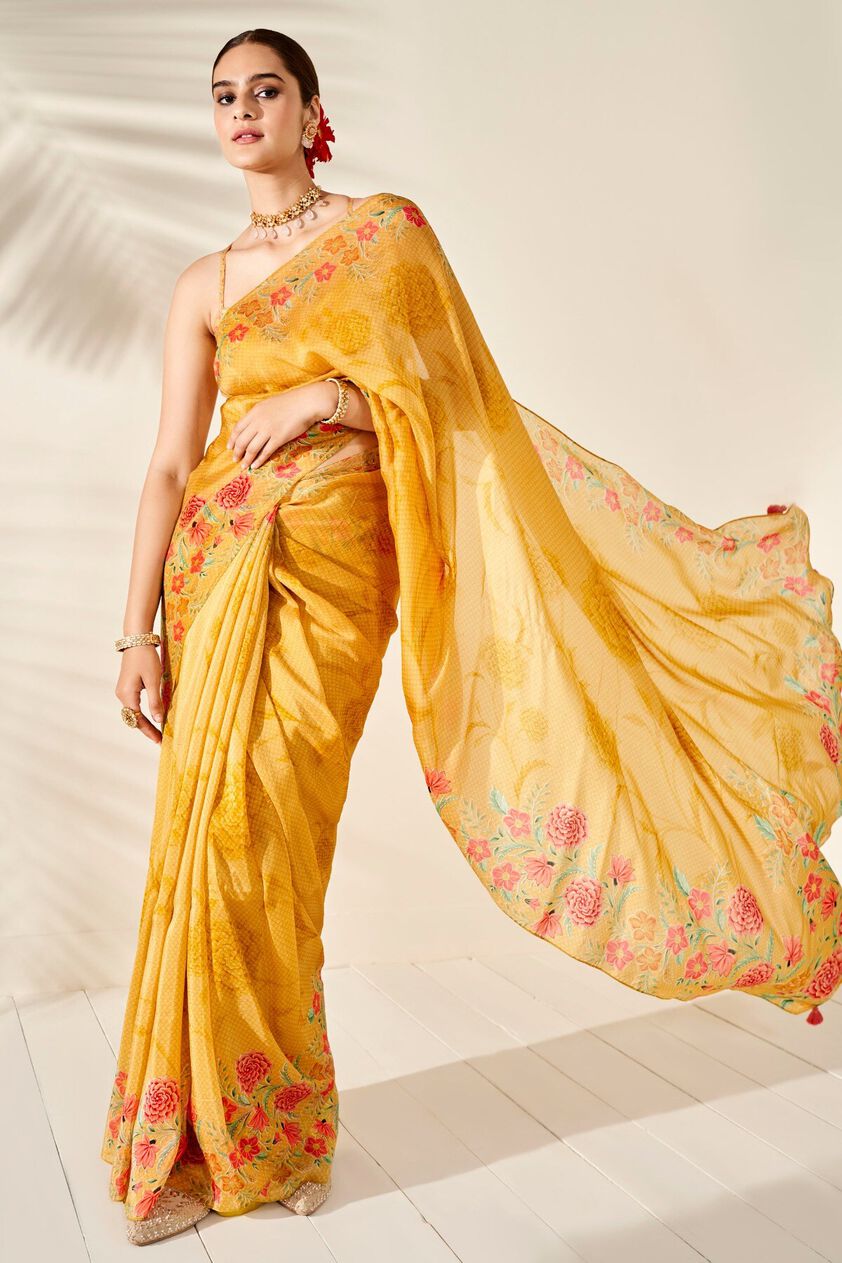 4 - Anya Saree–Yellow, image 4
