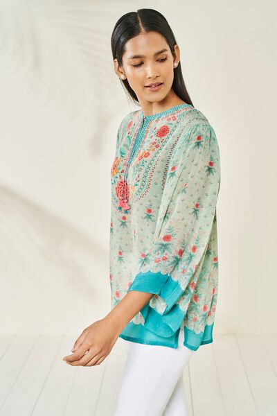 Amaya Top - Powder Blue