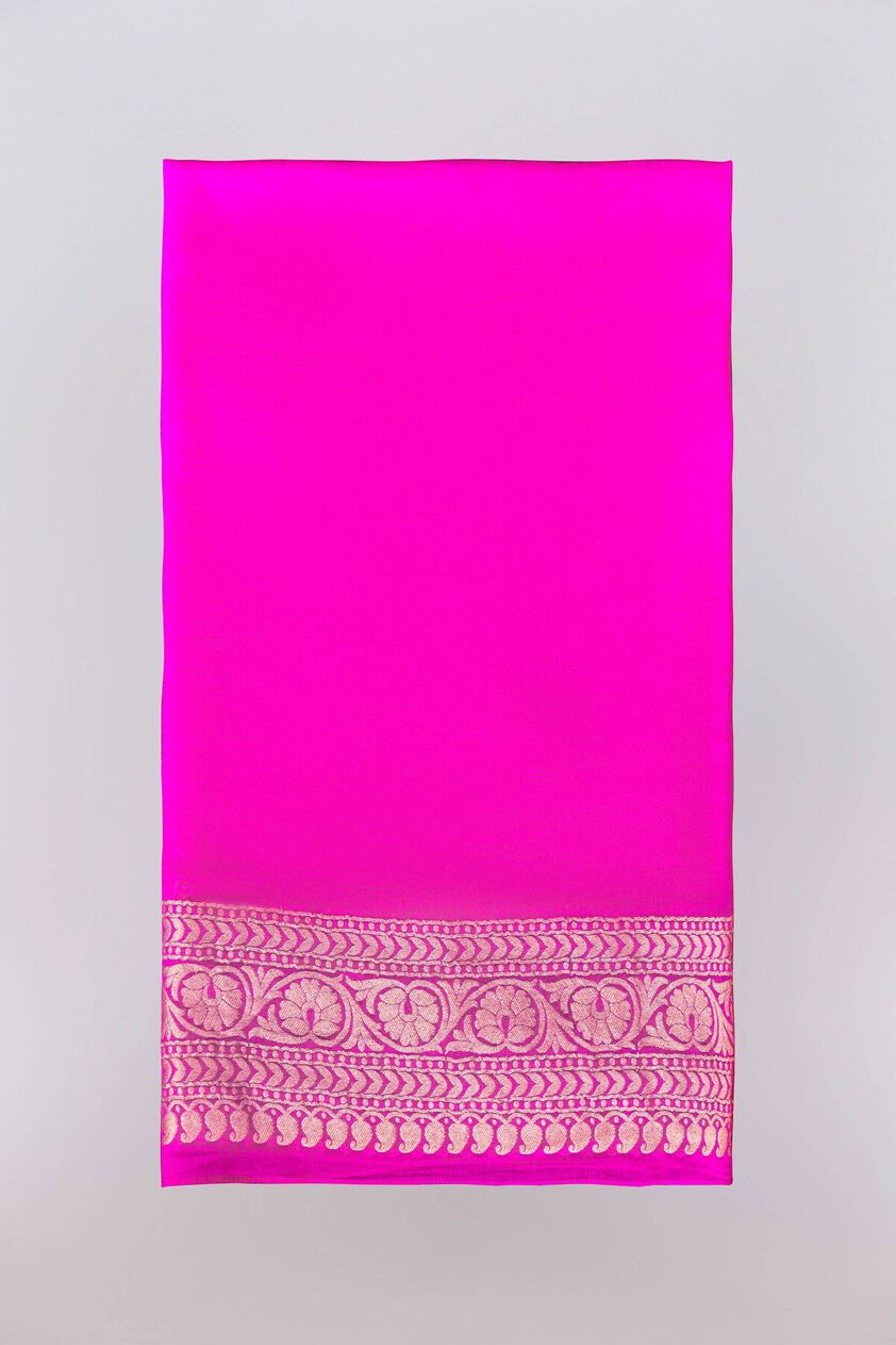 6 - Pameela Benarasi Saree  – Hot Pink, image 6