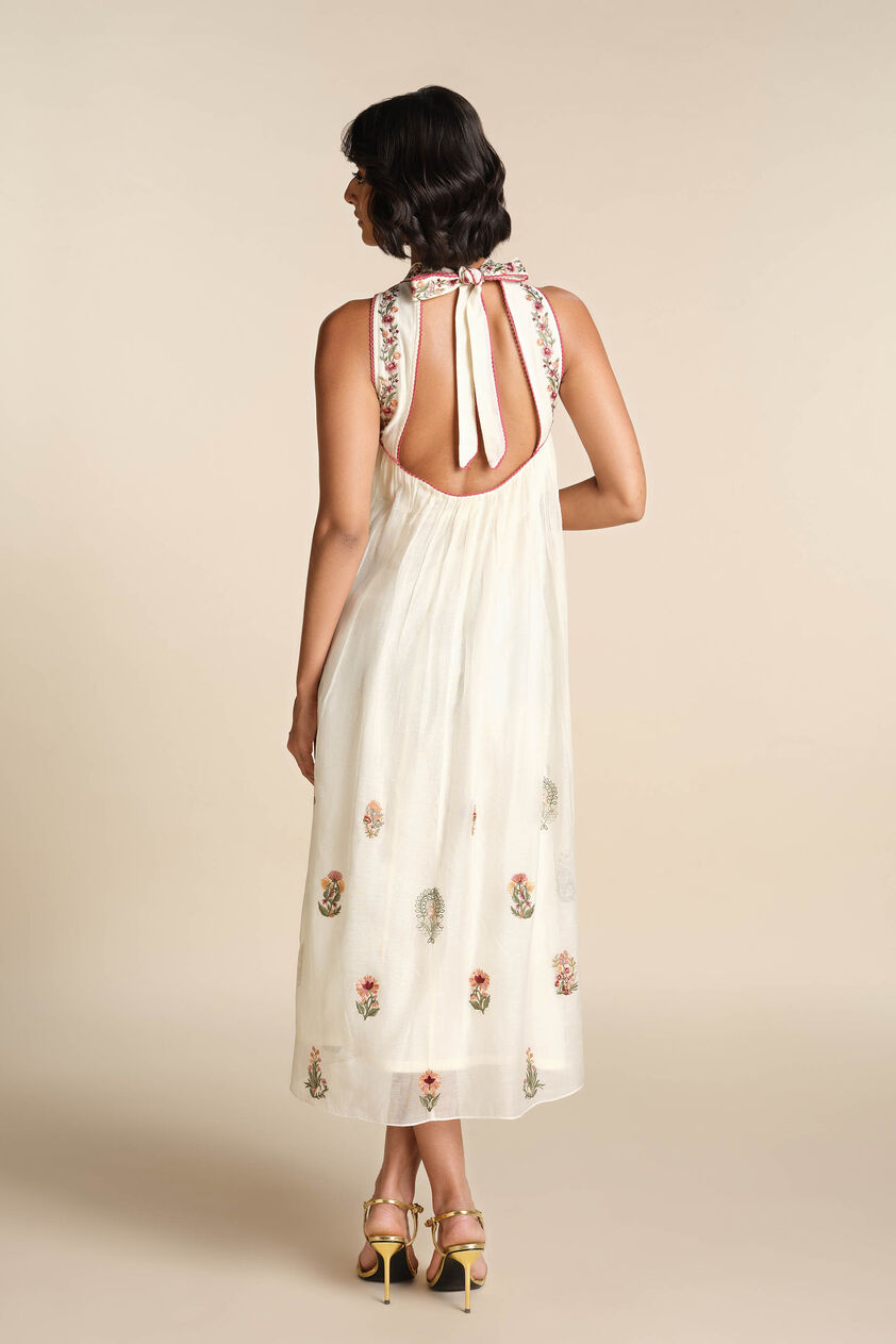 Gelnora Embroidered Mul Dress - Natural, Natural, image 2
