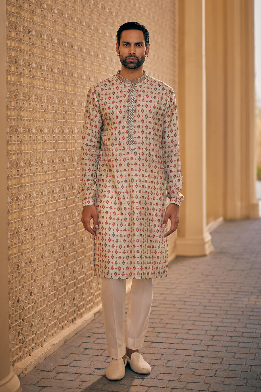 Arit Silk Kurta - Sage, Sage, image 1