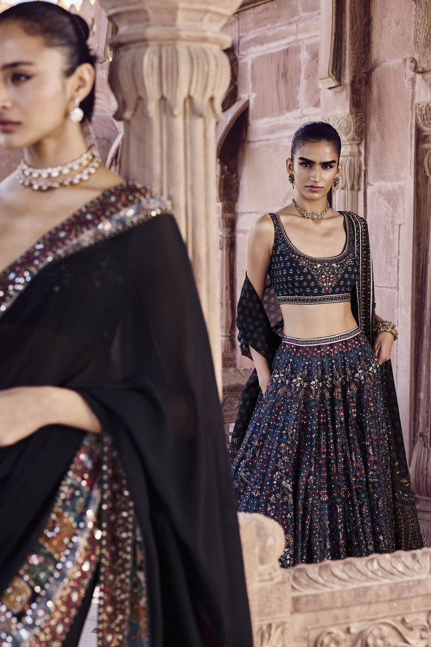 Anjana Saree - Black, Black, image 4