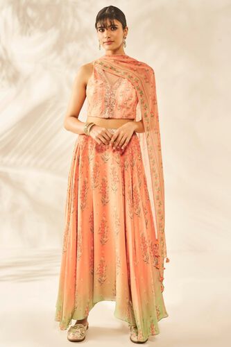 1 - Naima Choli Skirt Set – Peach, image 1