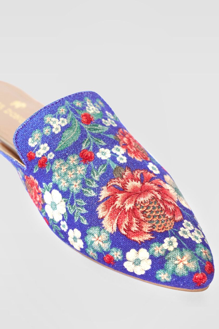 4 - Desert Bloom Mules - Blue, image 4