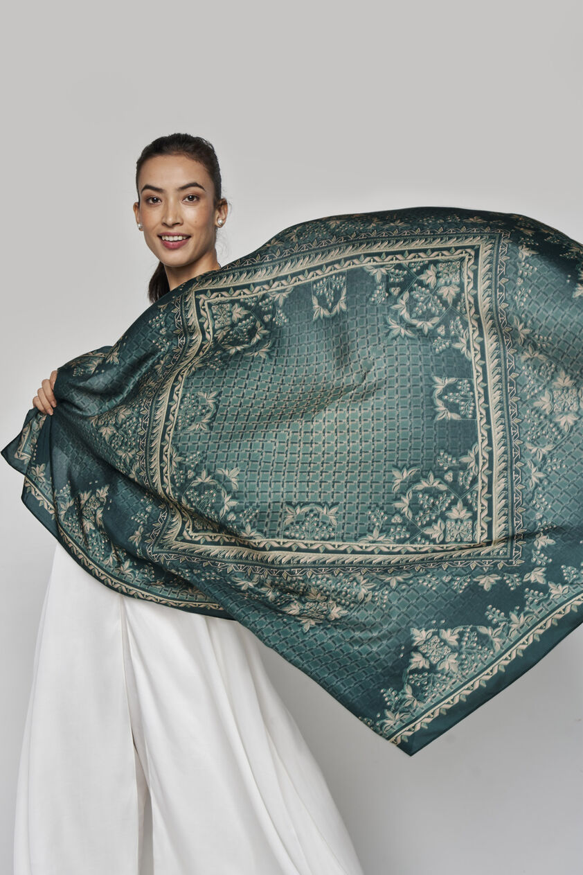 Emlyn Scarf - Green, Green, image 1
