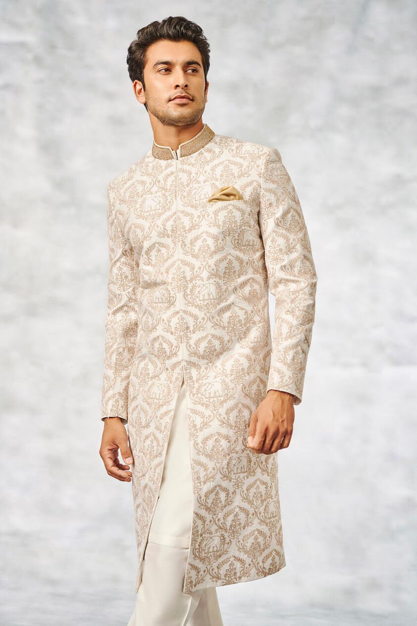 5 - Balaj Sherwani – White, image 5