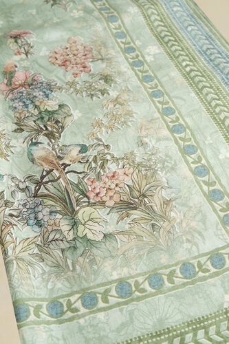 Tayma Printed Silk Stole - Sage, Sage, image 4