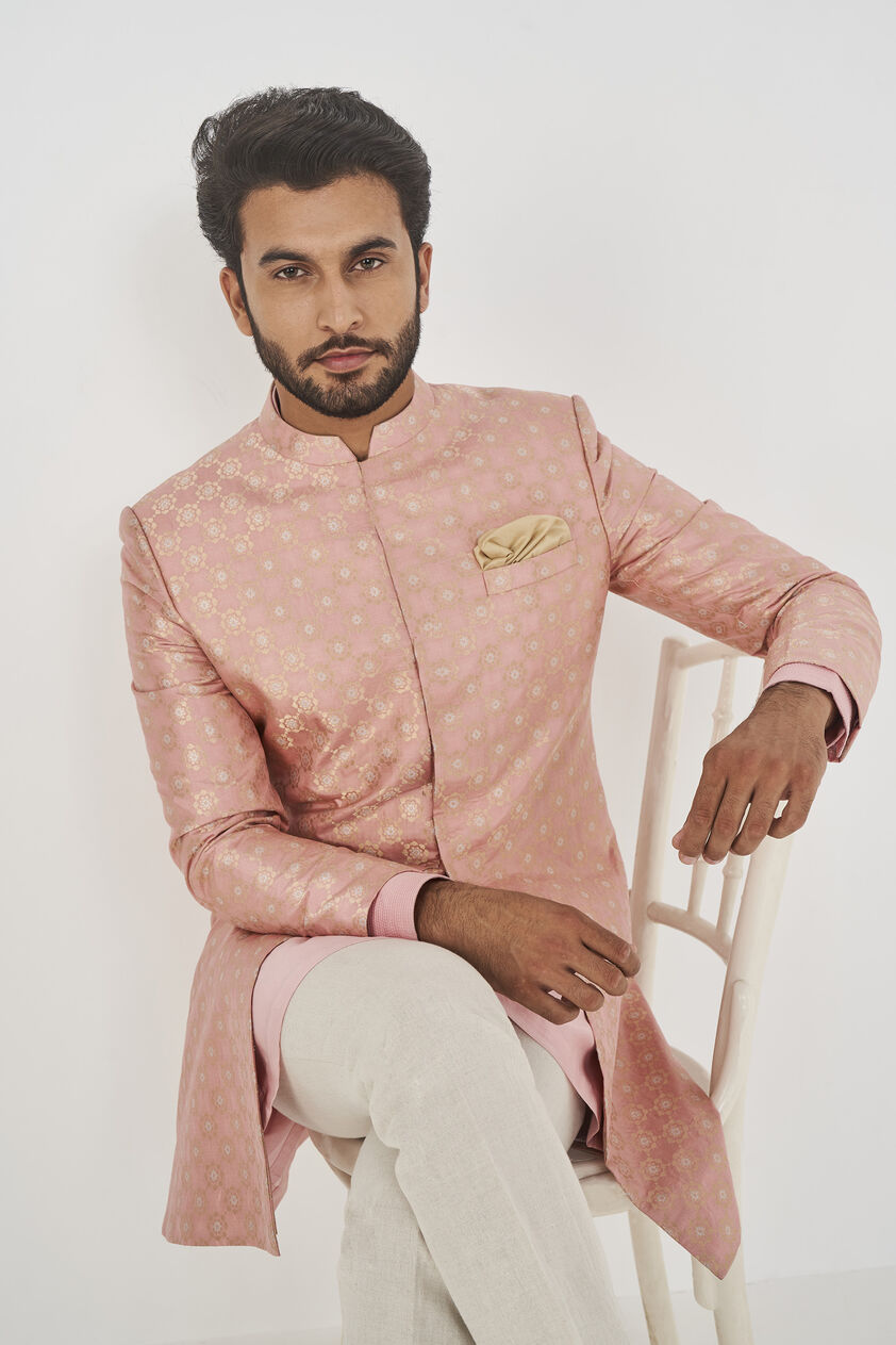Jivin Sherwani- Pink, Pink, image 5