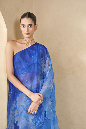Fluisance Chiffon Palazzo Set - Blue, Blue, image 6