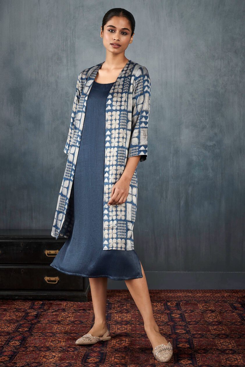 1 - Kalika Jacket & Dress Set &ndash; Indigo, image 1