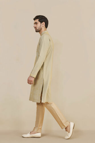 Gold Silk Trousers, Gold, image 2