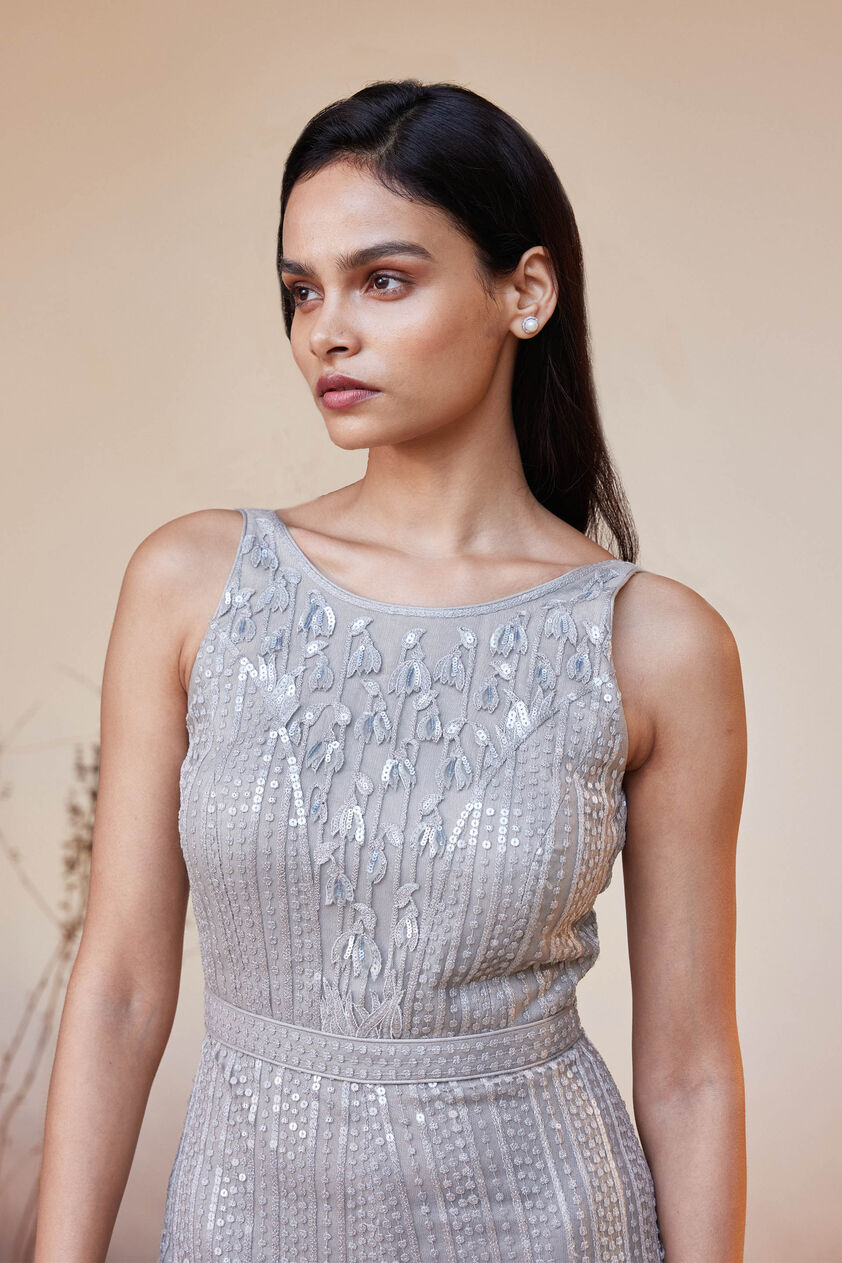 Refa Embroidered Jumpsuit - Grey, Grey, image 7