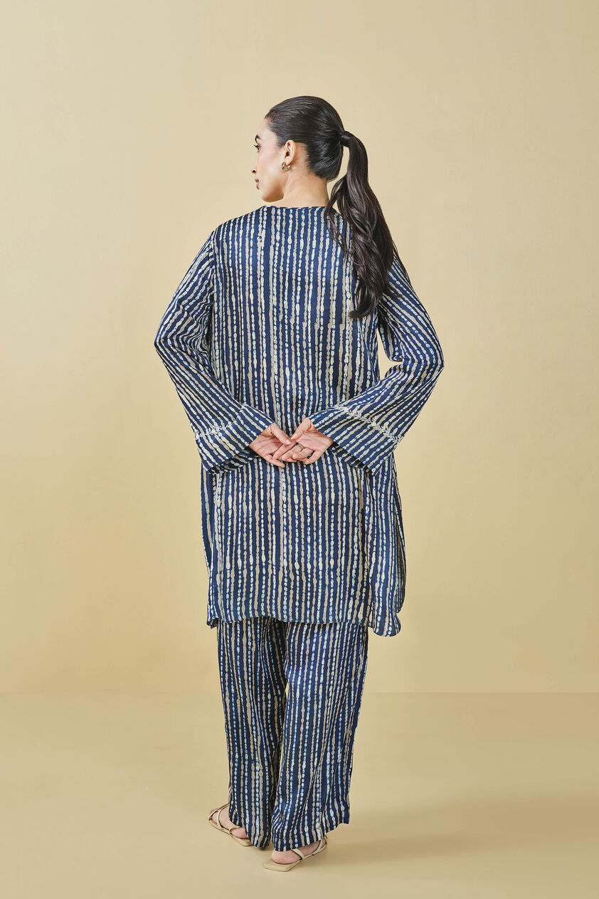 Biome Hand-block Printed Coord - Indigo, Indigo, image 7