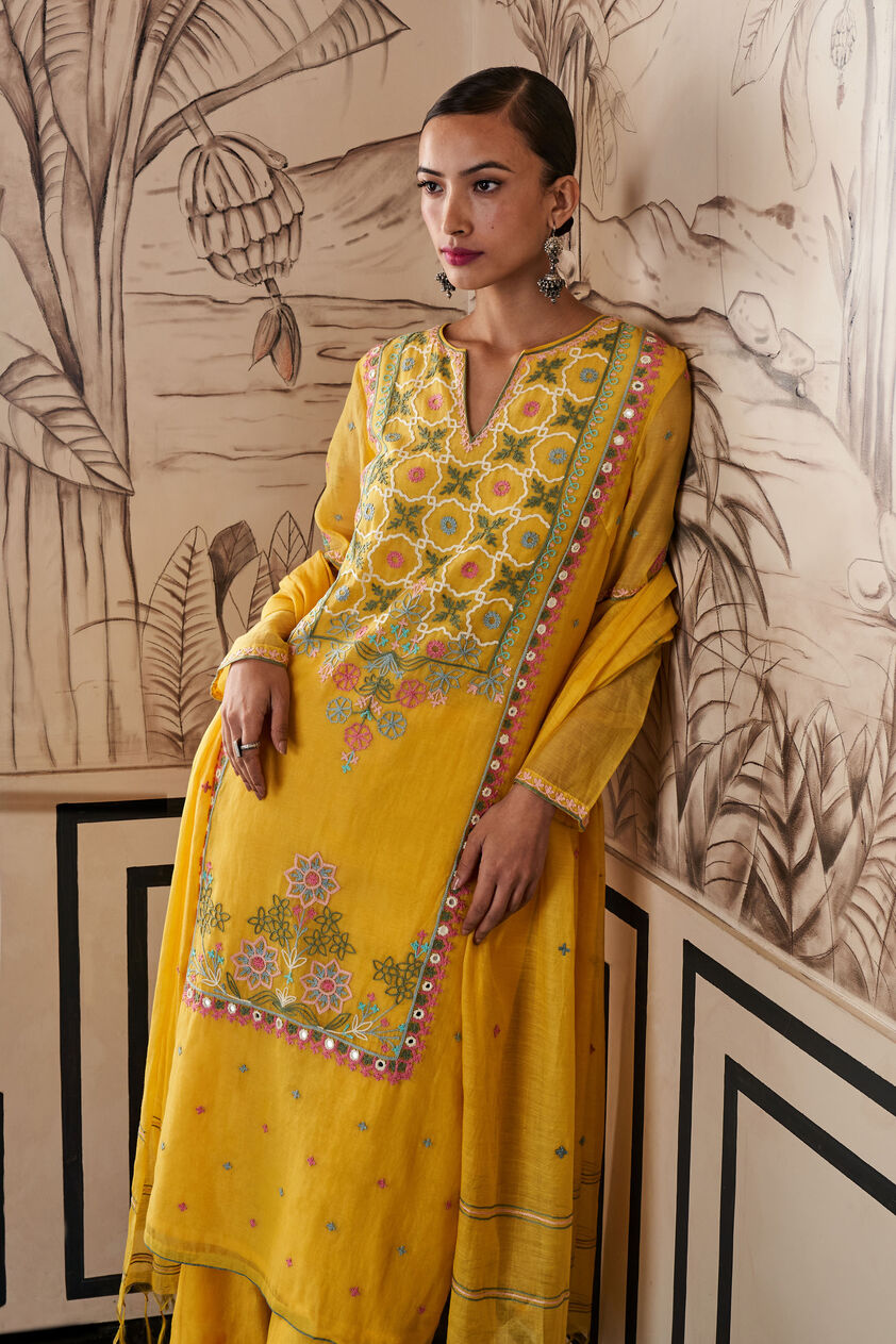 Izna Suit Set - Yellow, Yellow, image 4