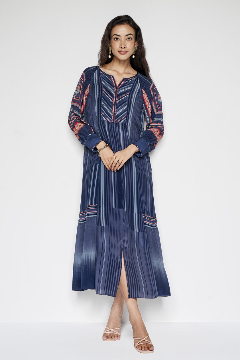 Rimel Dress - Blue, Blue, image 1