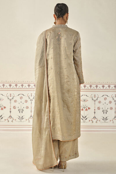 Indali Embroidered Kurta Set - Gold
