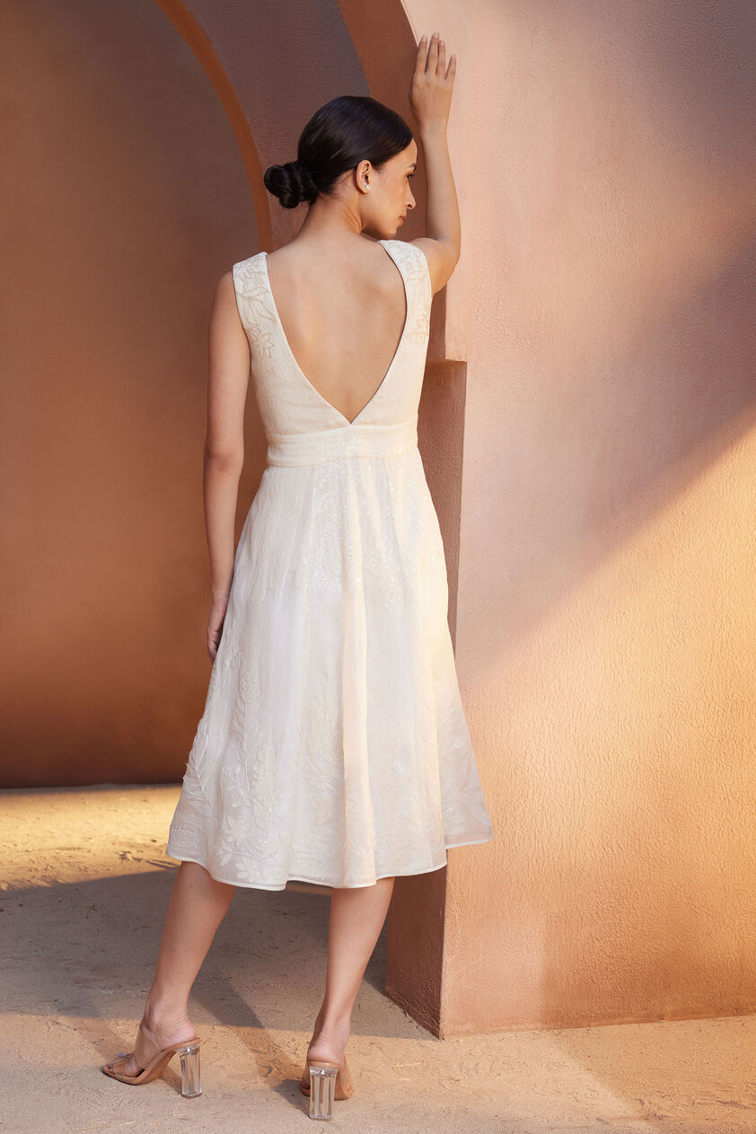 Niesha Dress - Natural, Natural, image 3