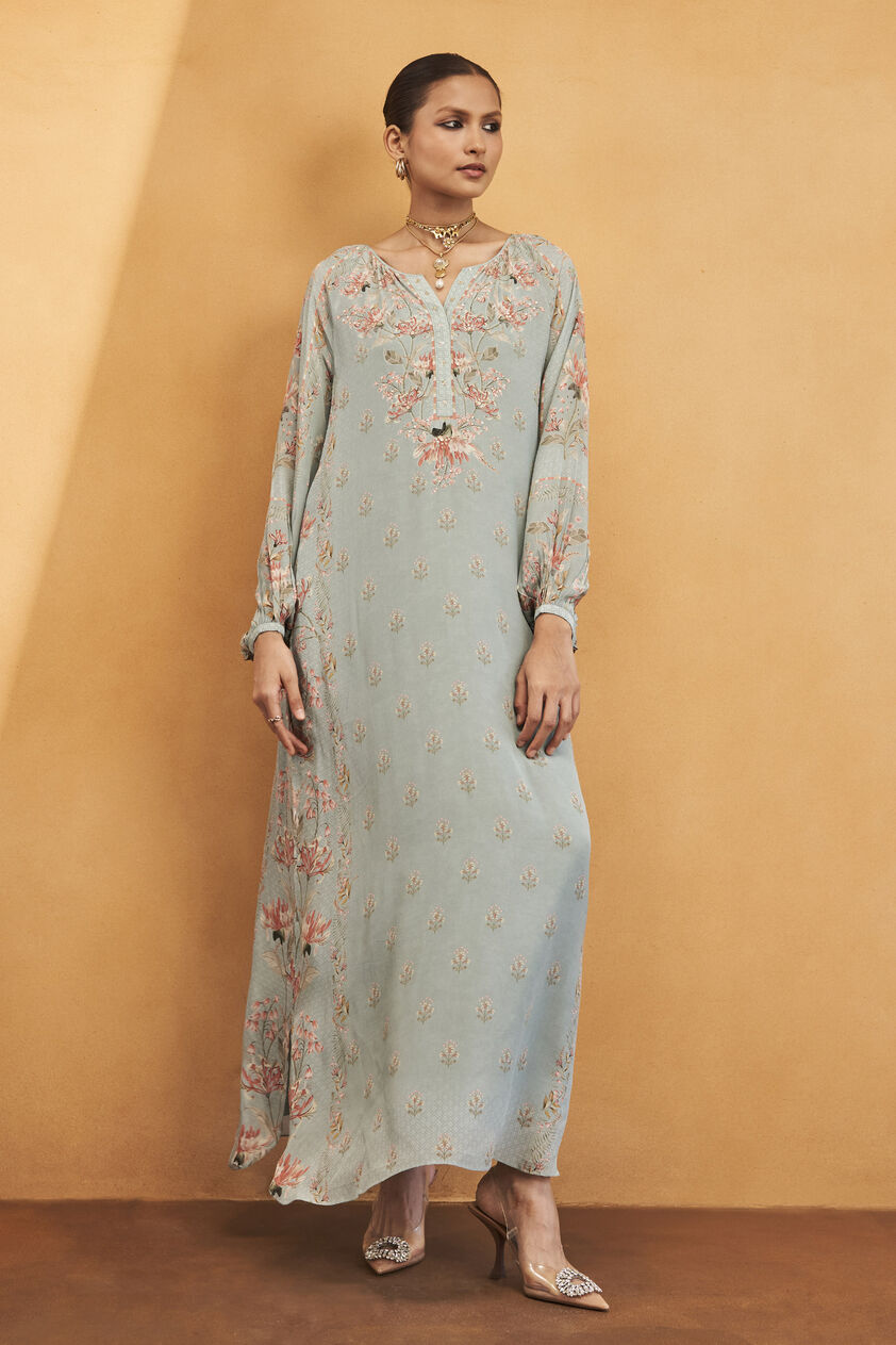 Amaltas Kaftan - Powder Blue, Powder Blue, image 1