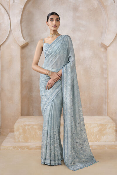 Elazar Saree - Blue