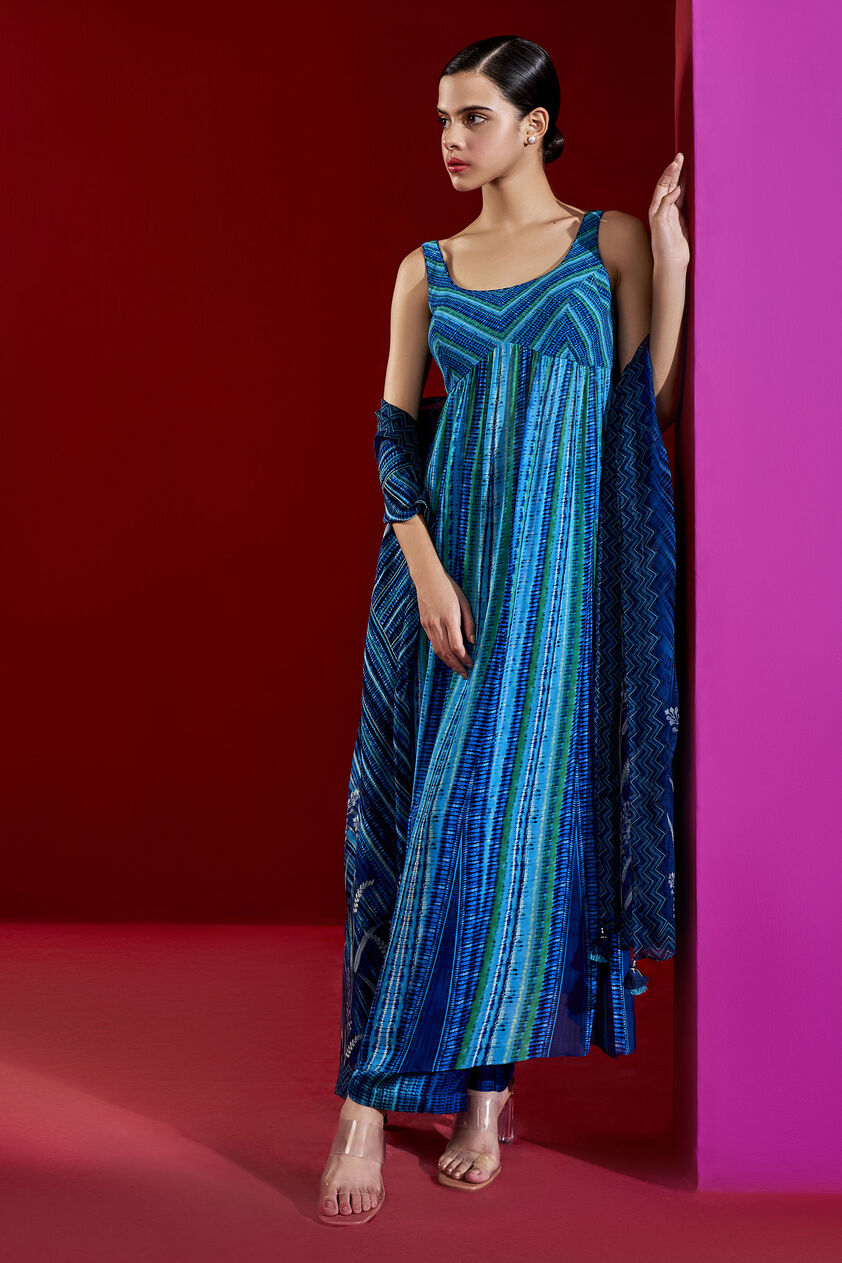 Kimisha Kurta Set - Blue, Blue, image 1