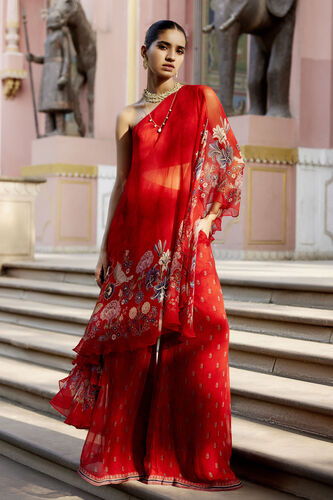 Elaheh Pant Set - Red, Red, image 2