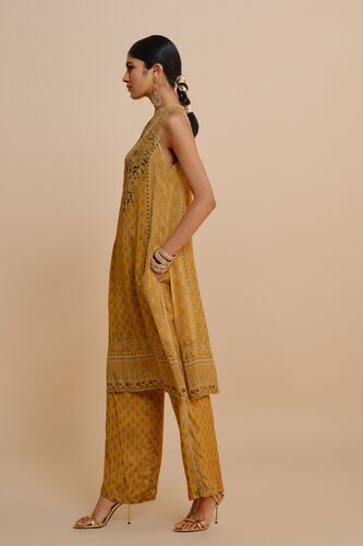 Emira A-line Kurta Set - Yellow, Yellow, image 3