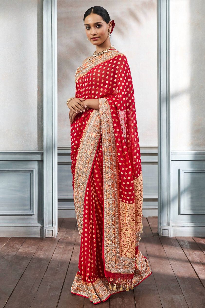 2 - Rahini Saree Set – Red, image 2