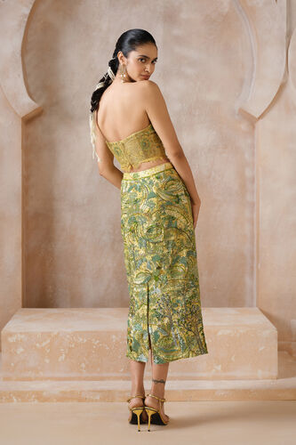 Verdalis Embroidered Applique Skirt Set - Yellow, Yellow, image 2