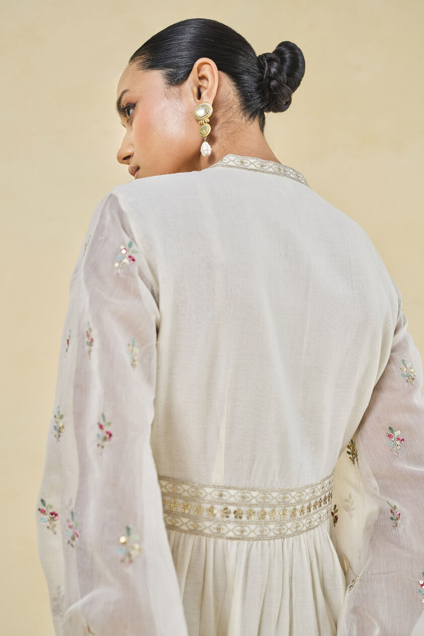 Rhapsody Embroidered Mul Dress - Natural, Natural, image 5