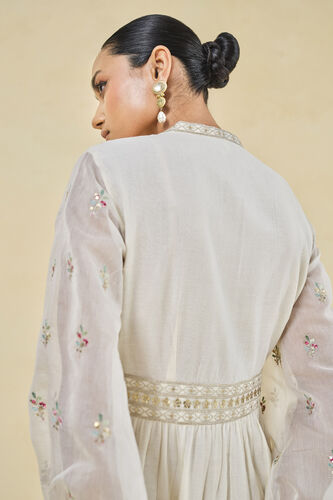 Rhapsody Embroidered Mul Dress - Natural, Natural, image 5