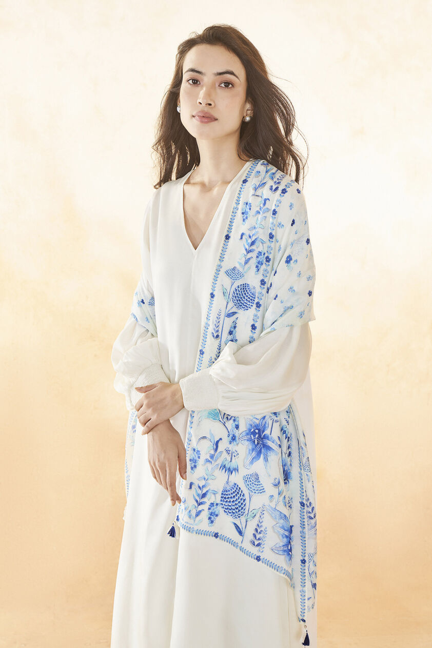 Safana Dupatta - White, White, image 1