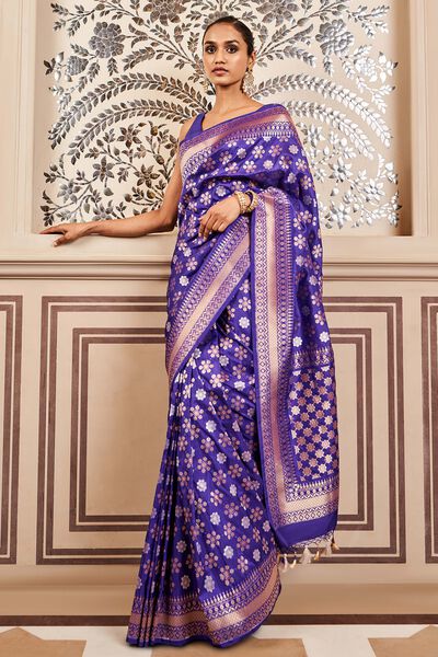 Tvesa Benarasi Saree - Blue