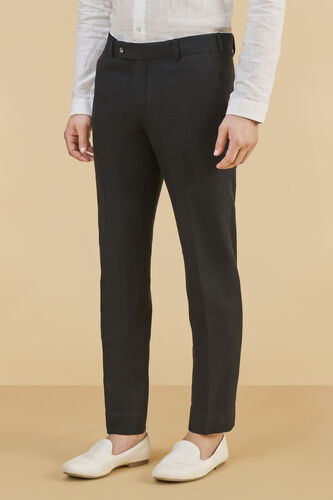 Black Silk Trousers, Black, image 2