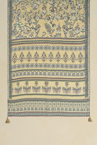 Corvus Silk Stole - Yellow, Yellow, image 2