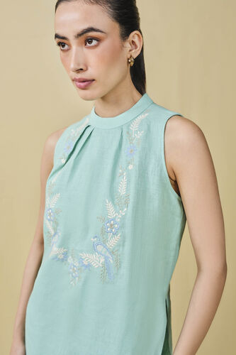 Birding Embroidered Hemp Coord - Mint, Mint, image 6