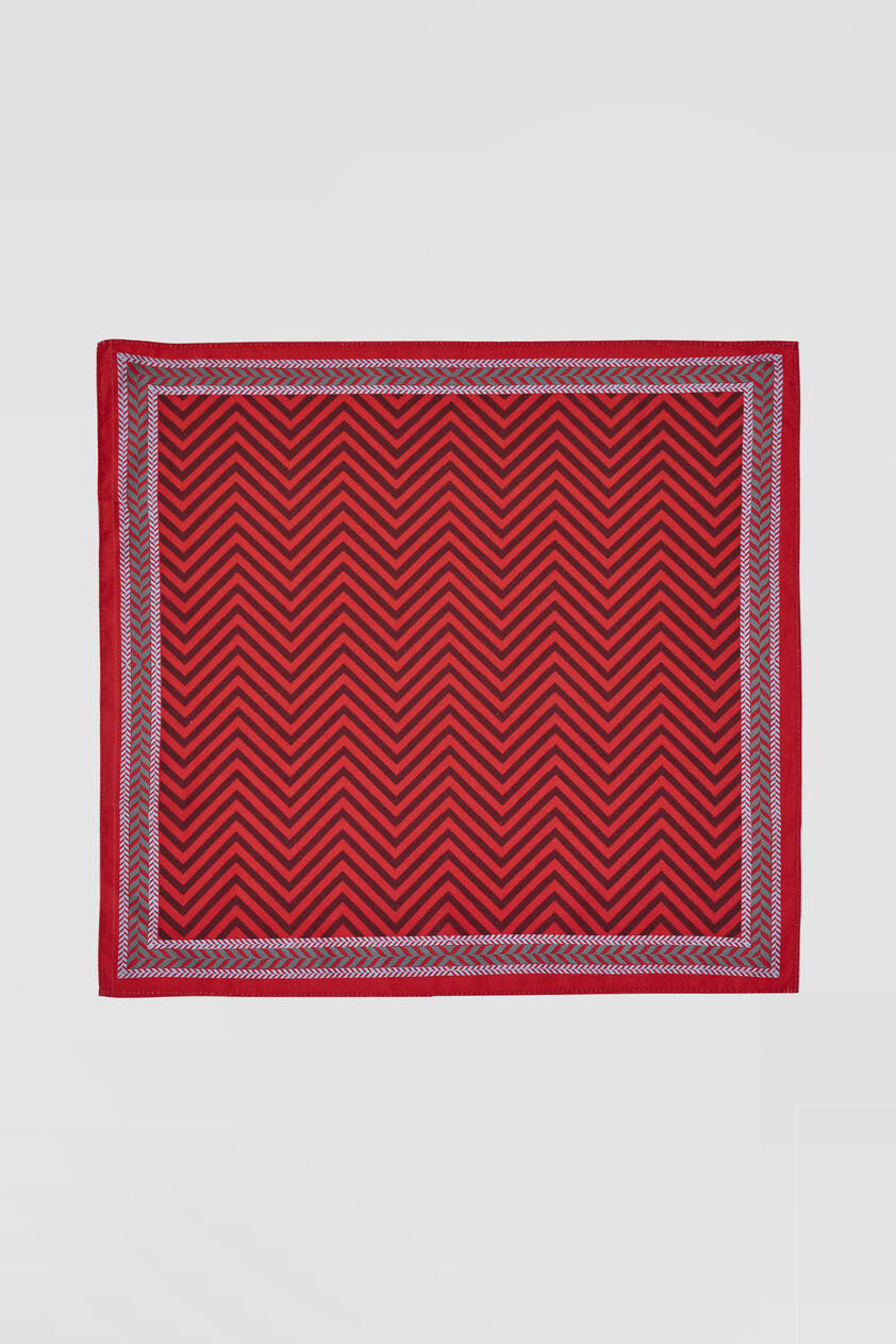 Ishit Pocket Square - Maroon, Maroon, image 1