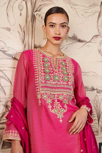 Jasnaaz Suit Set - Hot Pink, Hot Pink, image 6