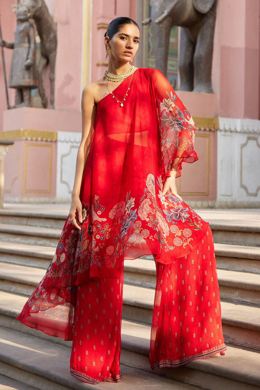 Elaheh Pant Set - Red, Red, image 1
