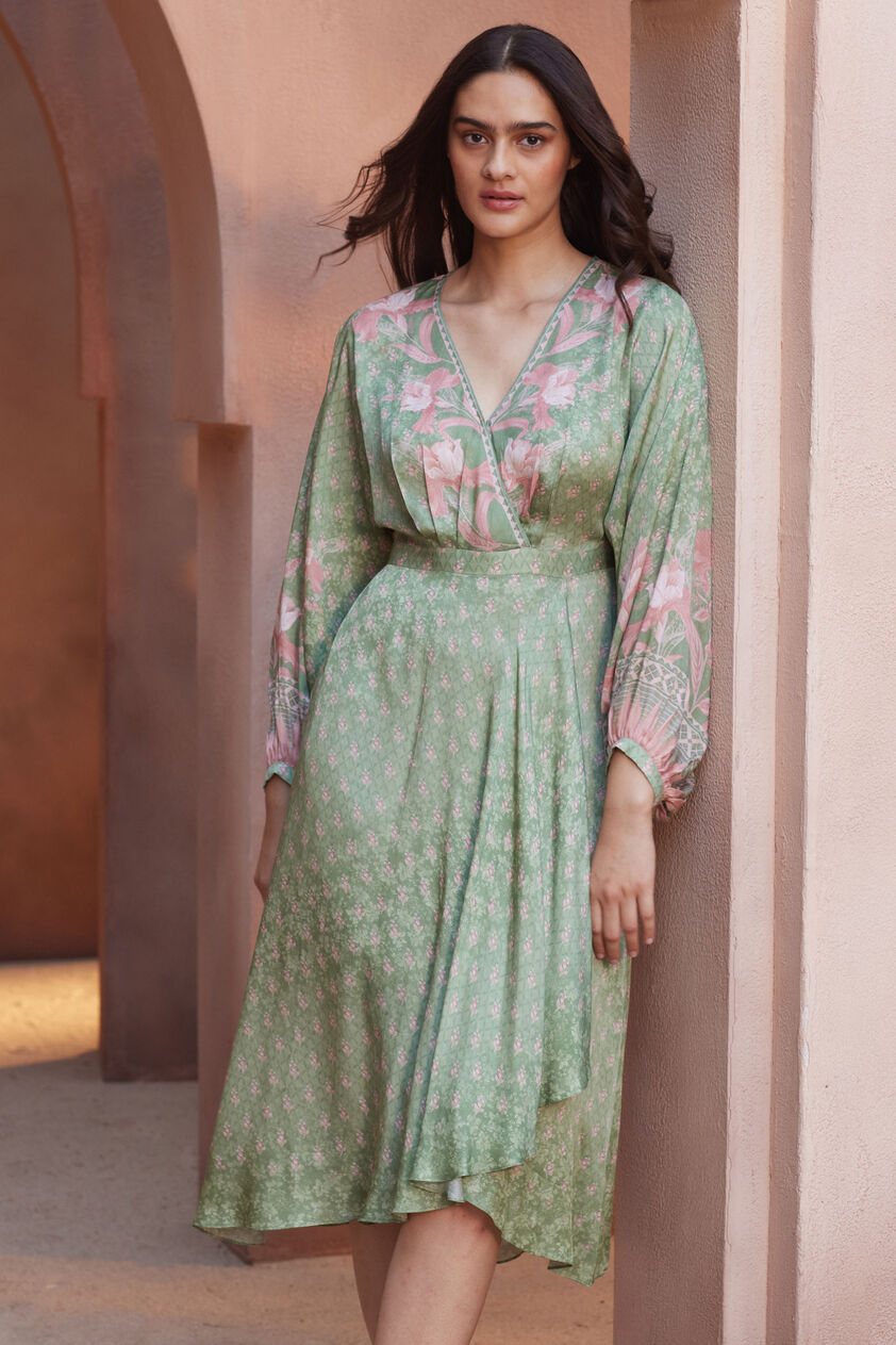 Floriana Tunic Dress - Sage, Sage, image 4